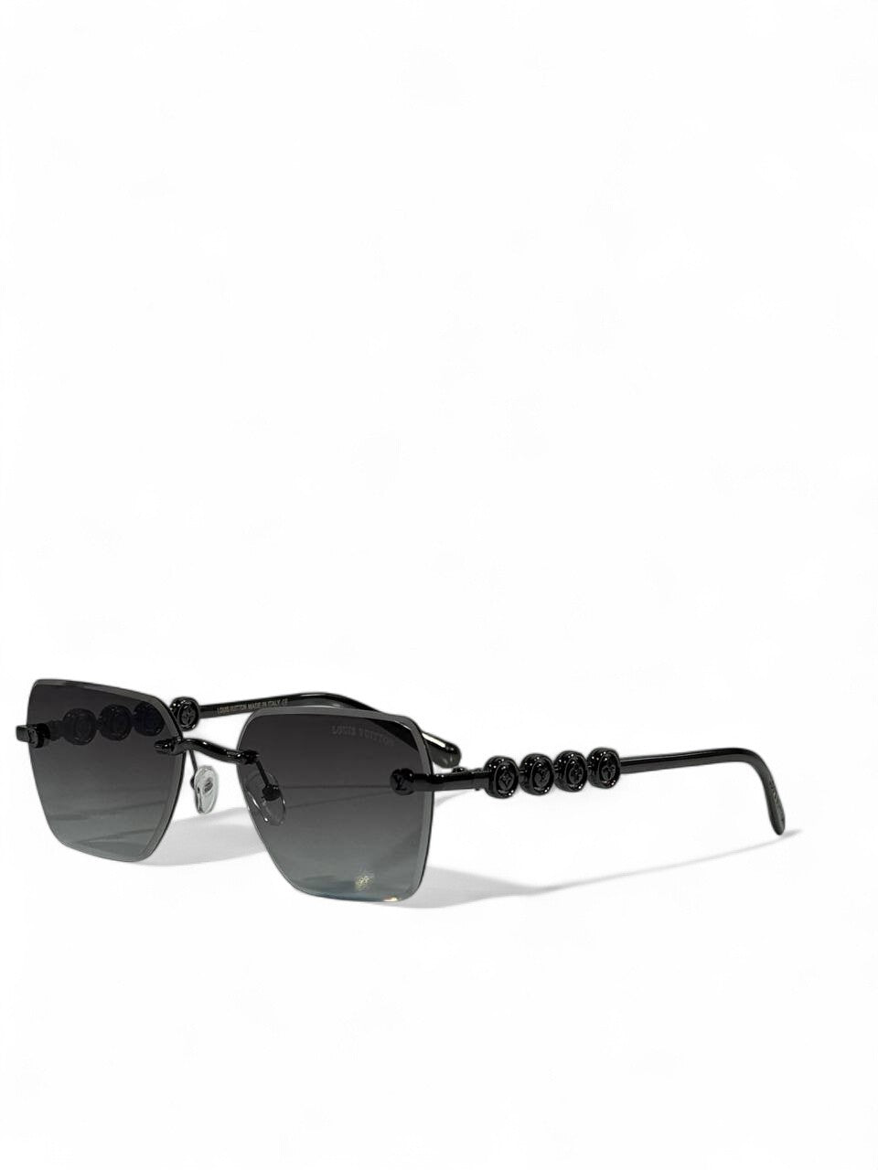 Louis Vuitton Black Monogram Chain Sunglasses