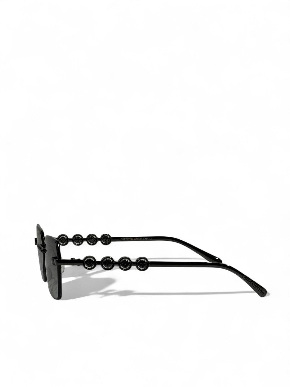 Louis Vuitton Black Monogram Chain Sunglasses
