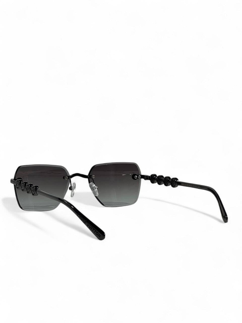 Louis Vuitton Black Monogram Chain Sunglasses