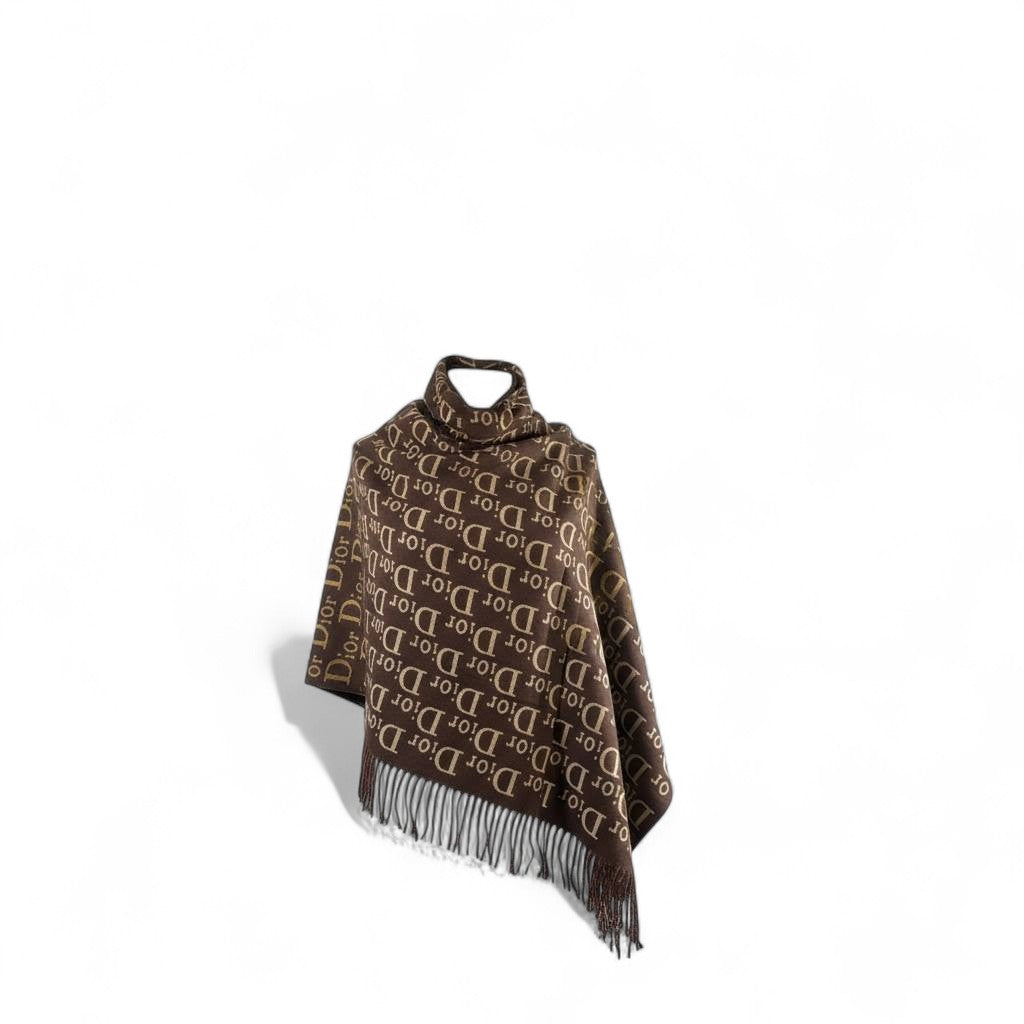 Dior Double-Face Luxury Scarf đ¤ | Reversible Monogram Shawl with Tassels