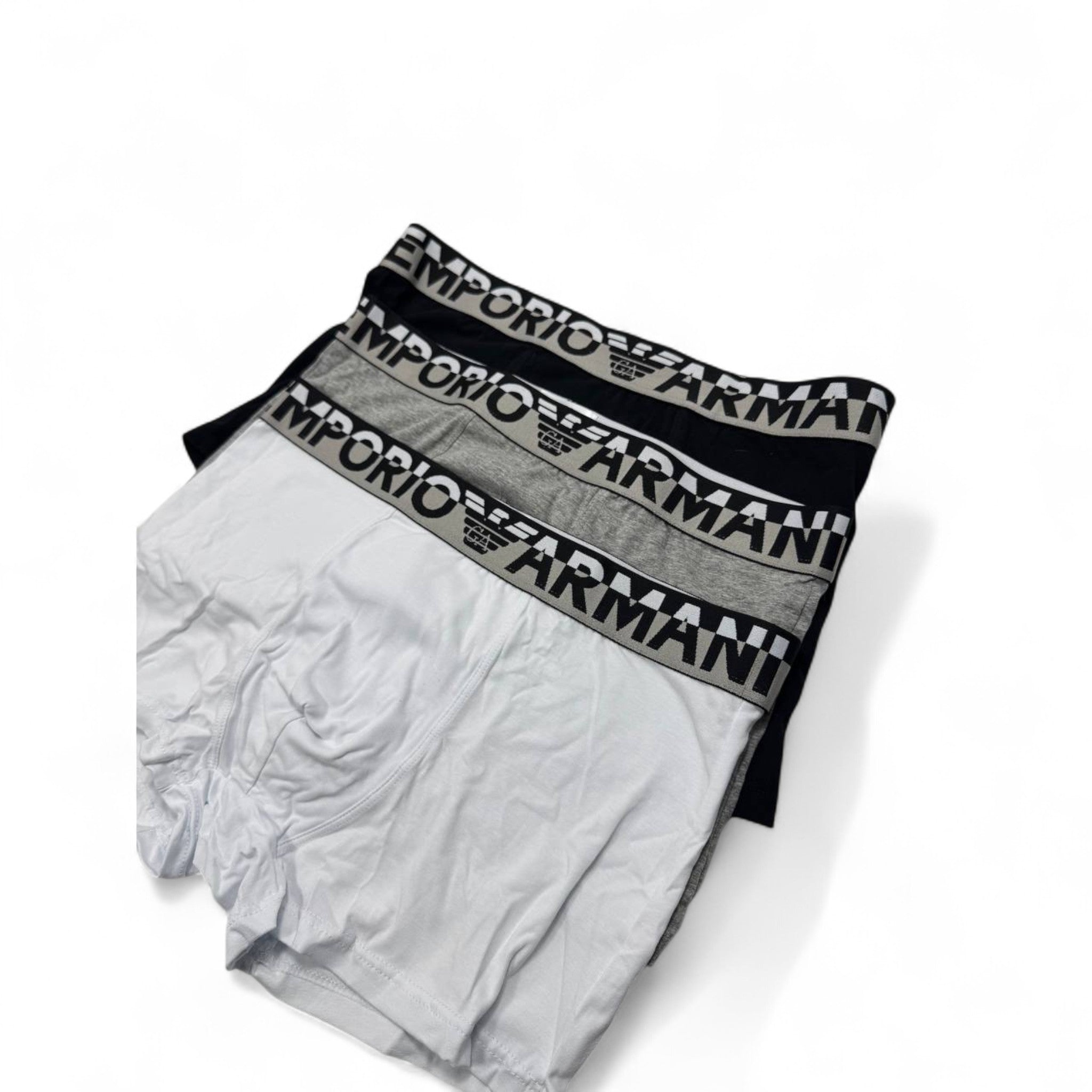 Emporio Armani Boxer Briefs β 3 Pack, Iconic Comfort in Classic Colors
