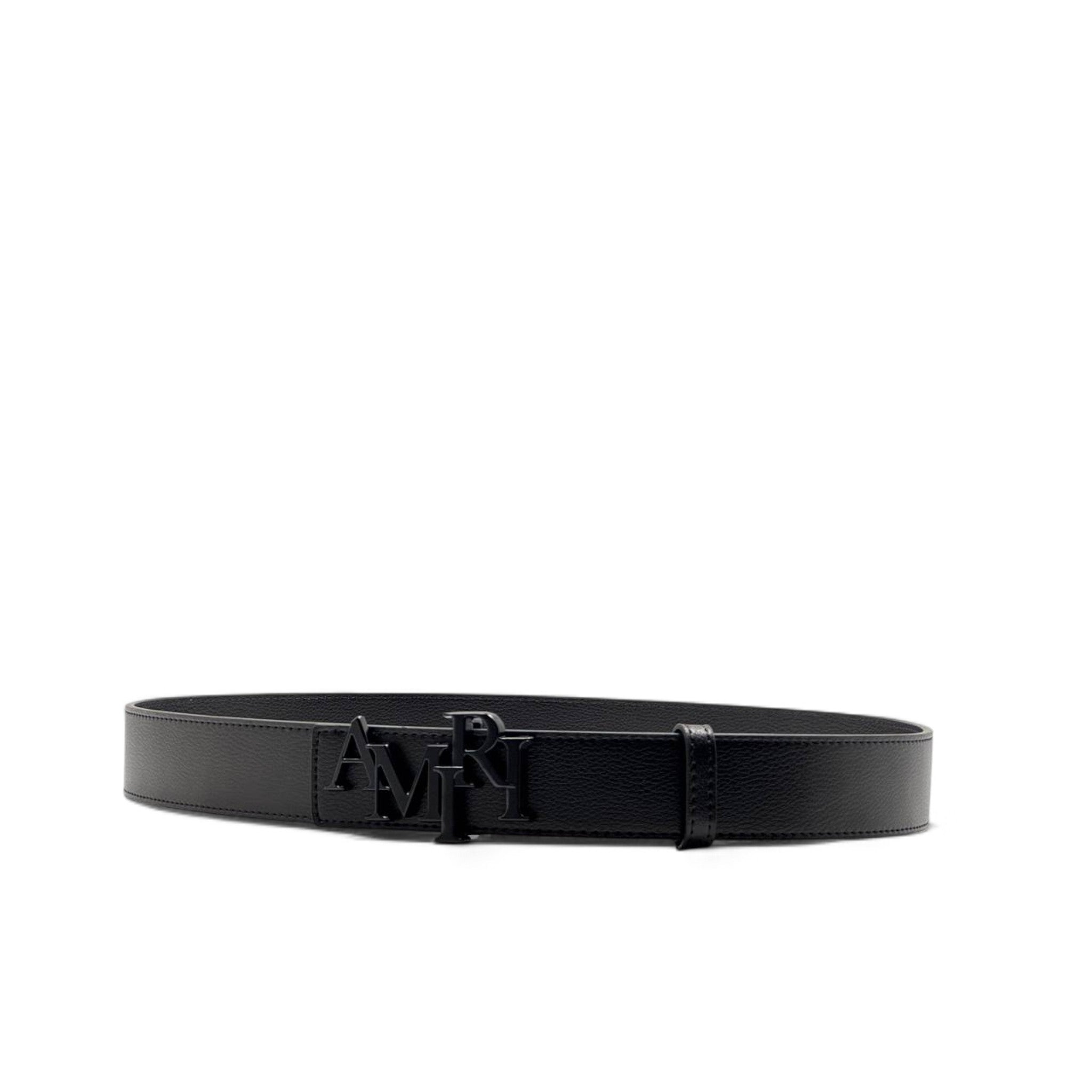 AMIRI Blackout Logo Belt β 110 cm | Bold & Minimal Luxury π€
