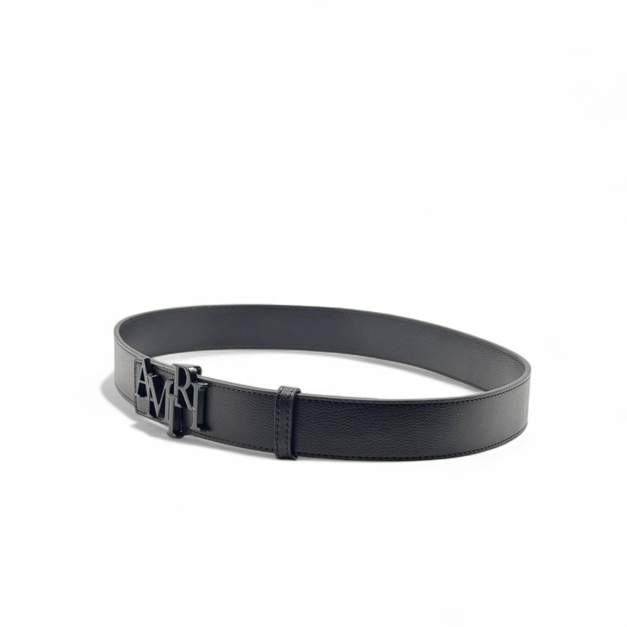 AMIRI Blackout Logo Belt β 110 cm | Bold & Minimal Luxury π€