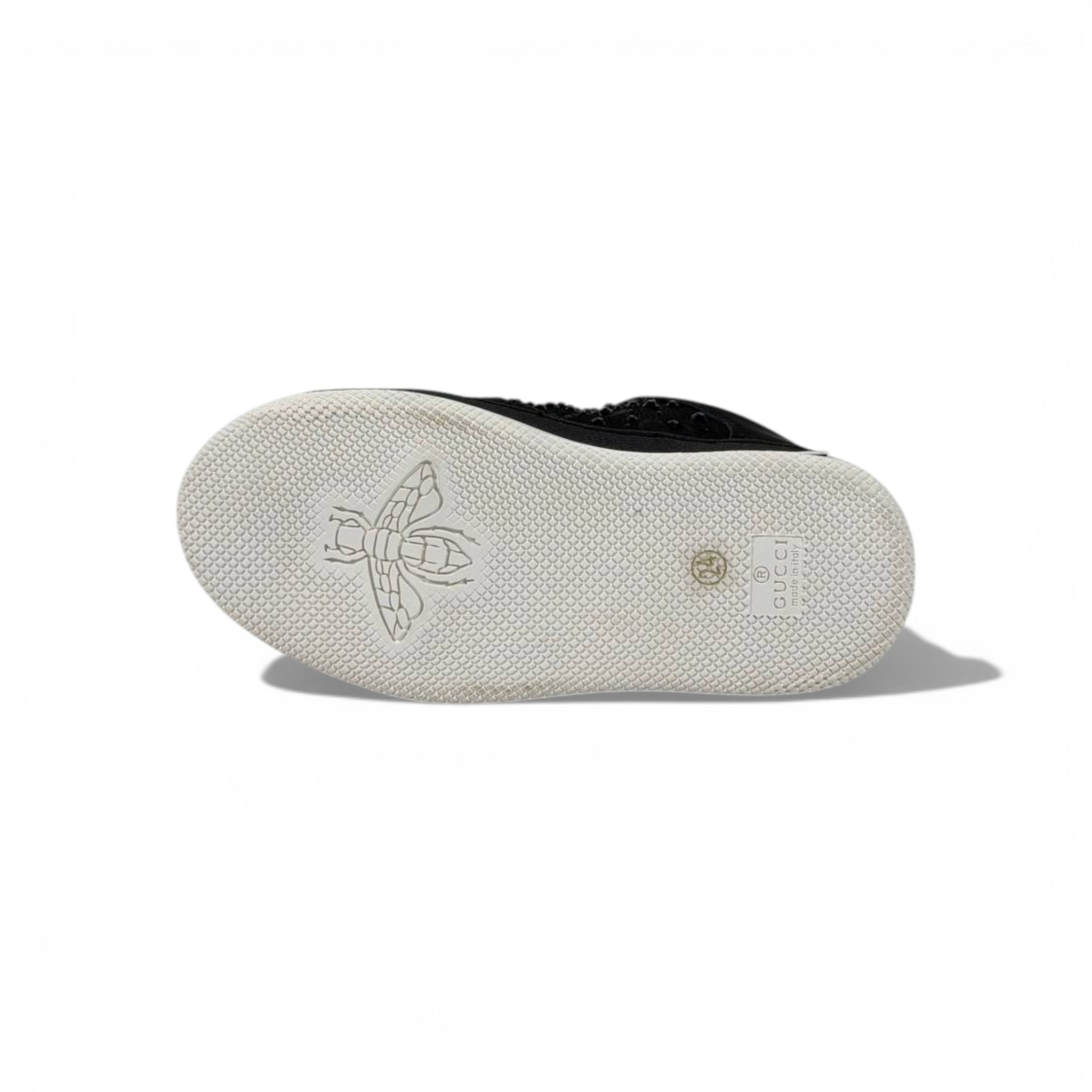 Gucci Kids Black Sneakers β Classic Style with Sparkle Details β¨π