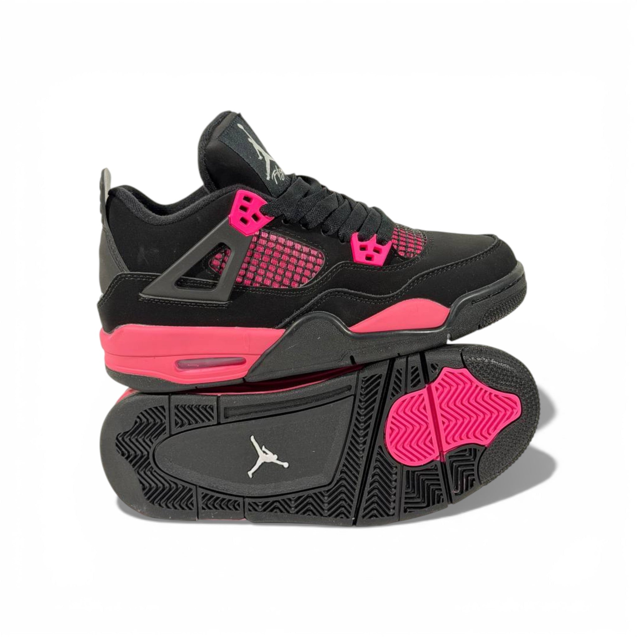 Jordan-Style Black & Pink Womenβs Sneakers β Sporty Street Fashion ππ