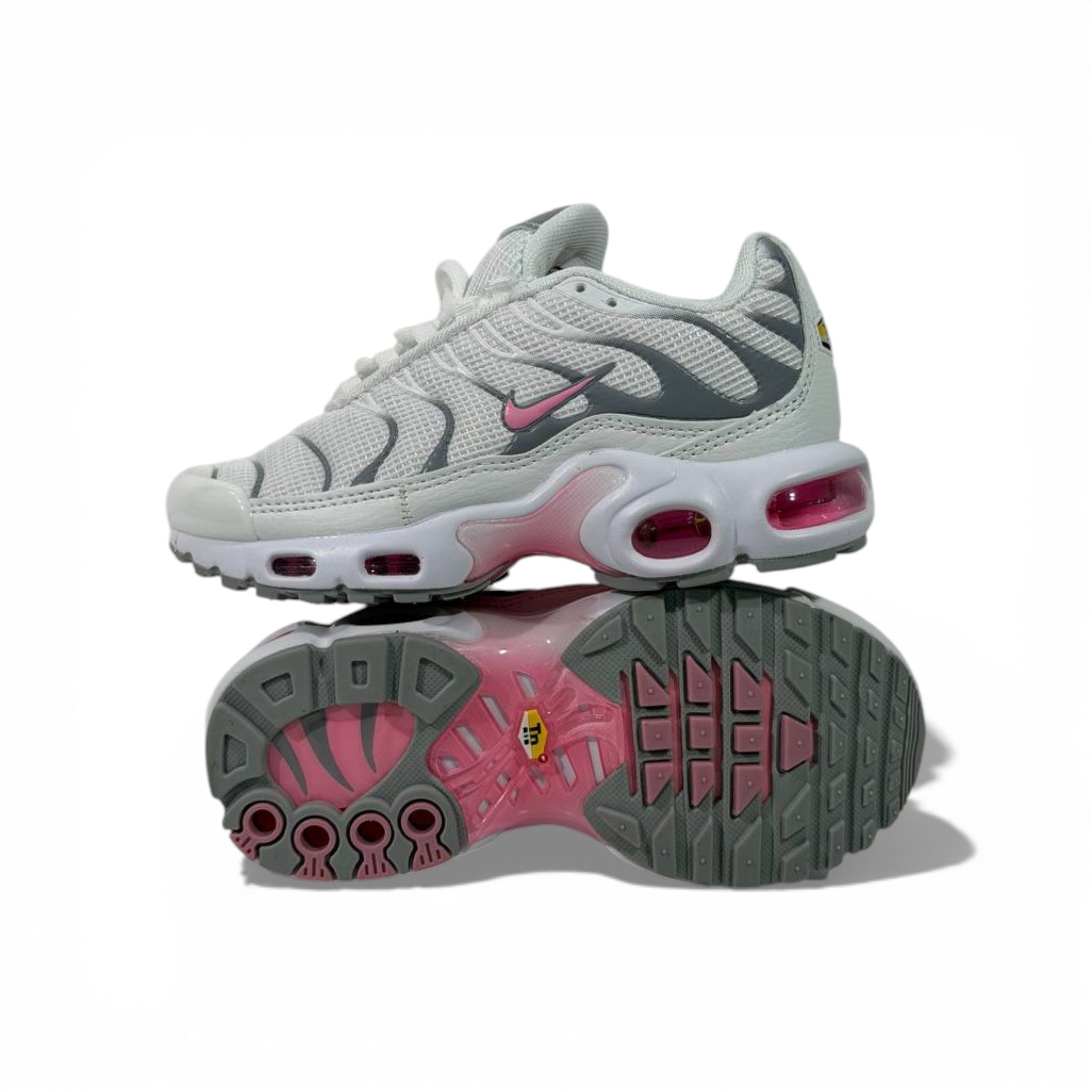 Nike Kids Air Cushion Sneakers β Pink & Grey Sport Shoes ππ