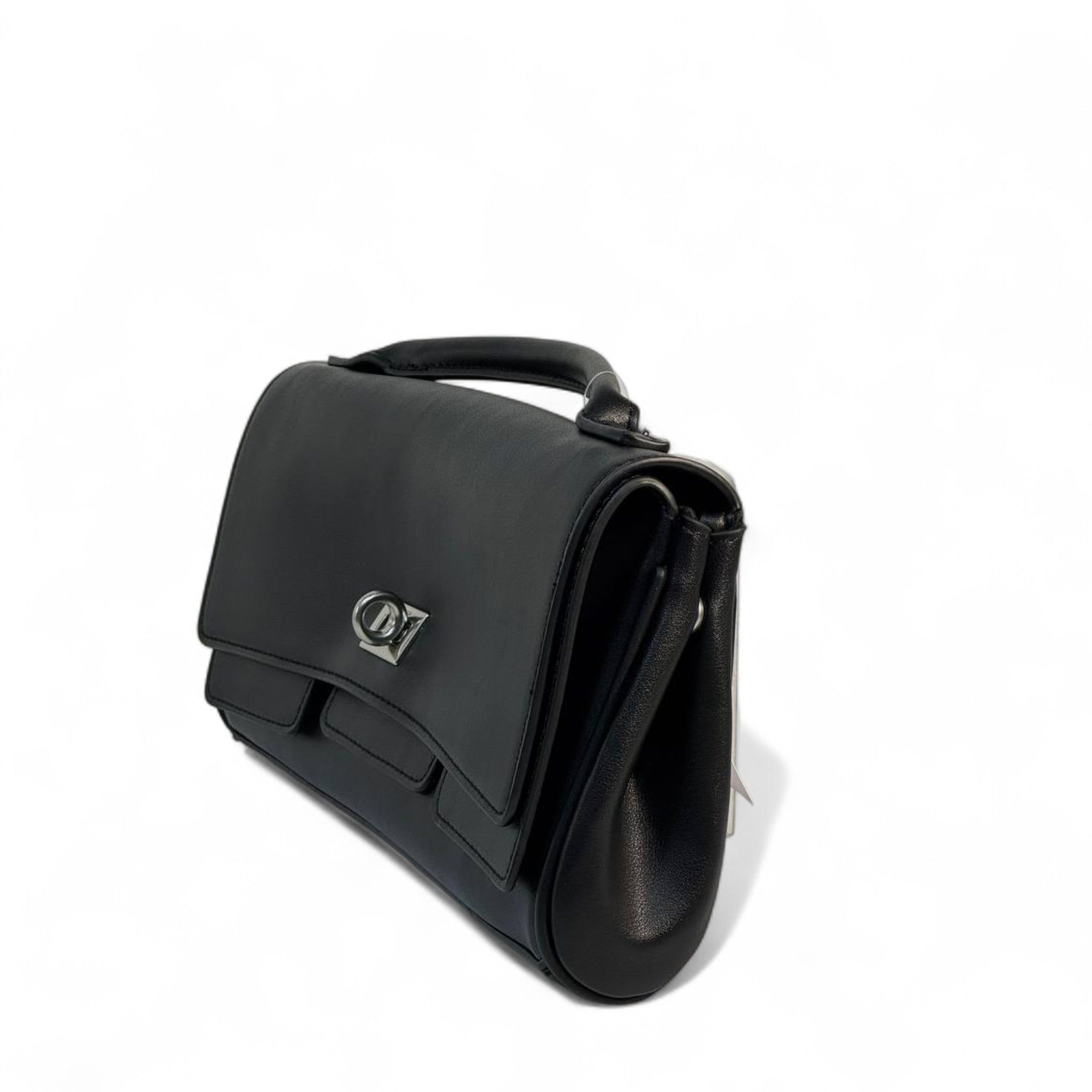 Balenciaga Black Leather Handbag with Silver Hardware π€ | Timeless Parisian Minimalism