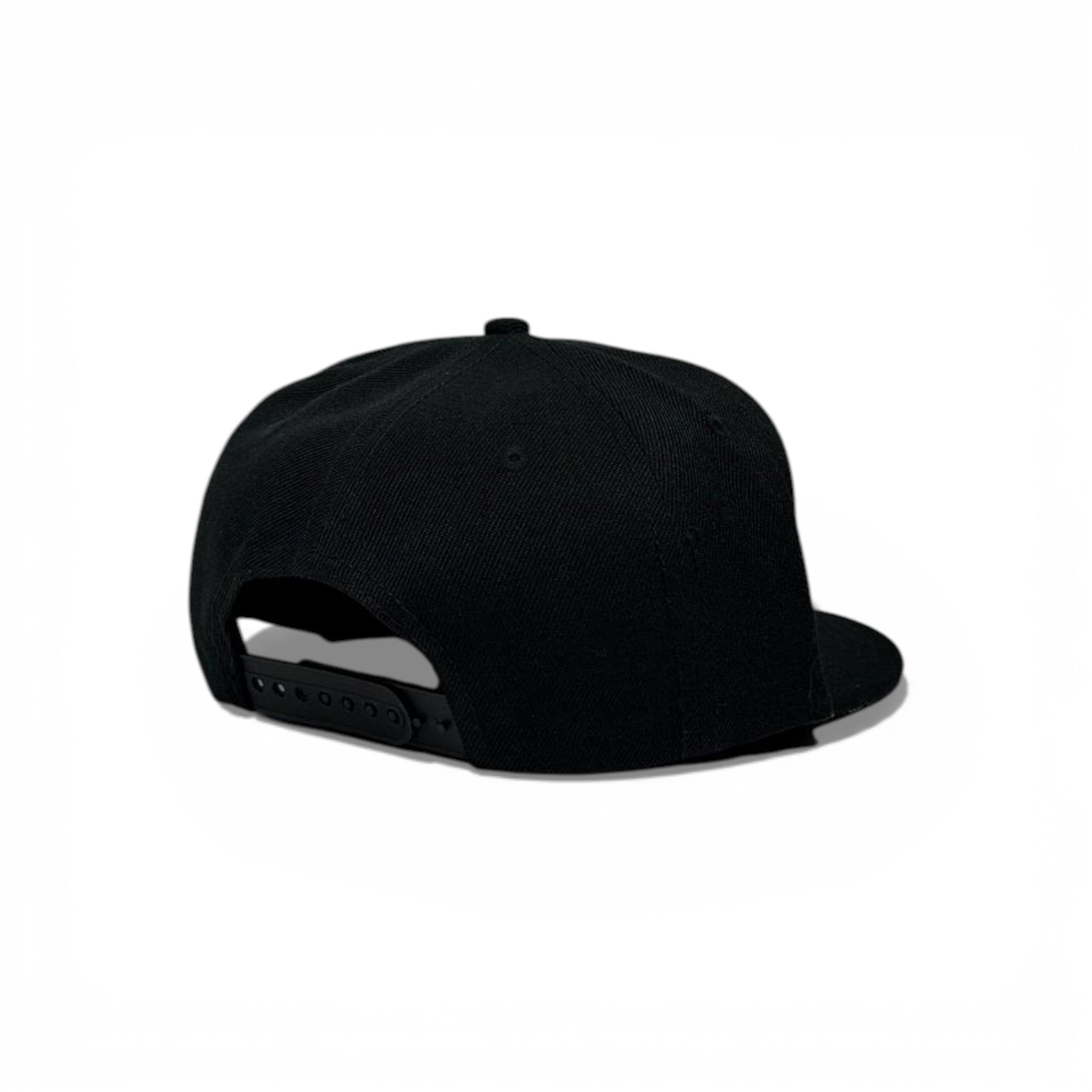 🧢 Black “Viralate” Gothic Embroidered Snapback Cap – Flat Brim Streetwear