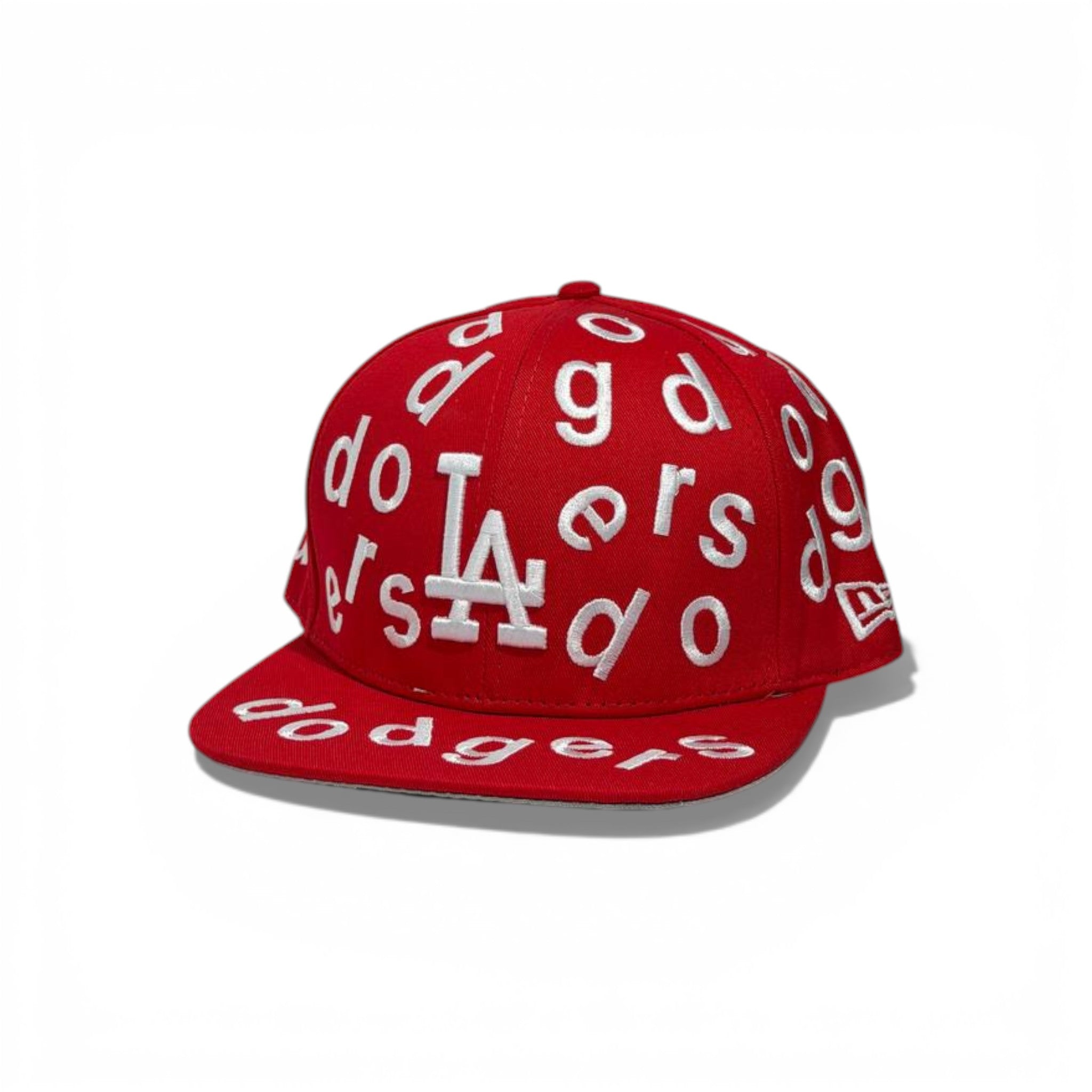 π§’π₯π΄ RED LA DODGERS ALLOVER SNAPBACK CAP π΄π₯π§’