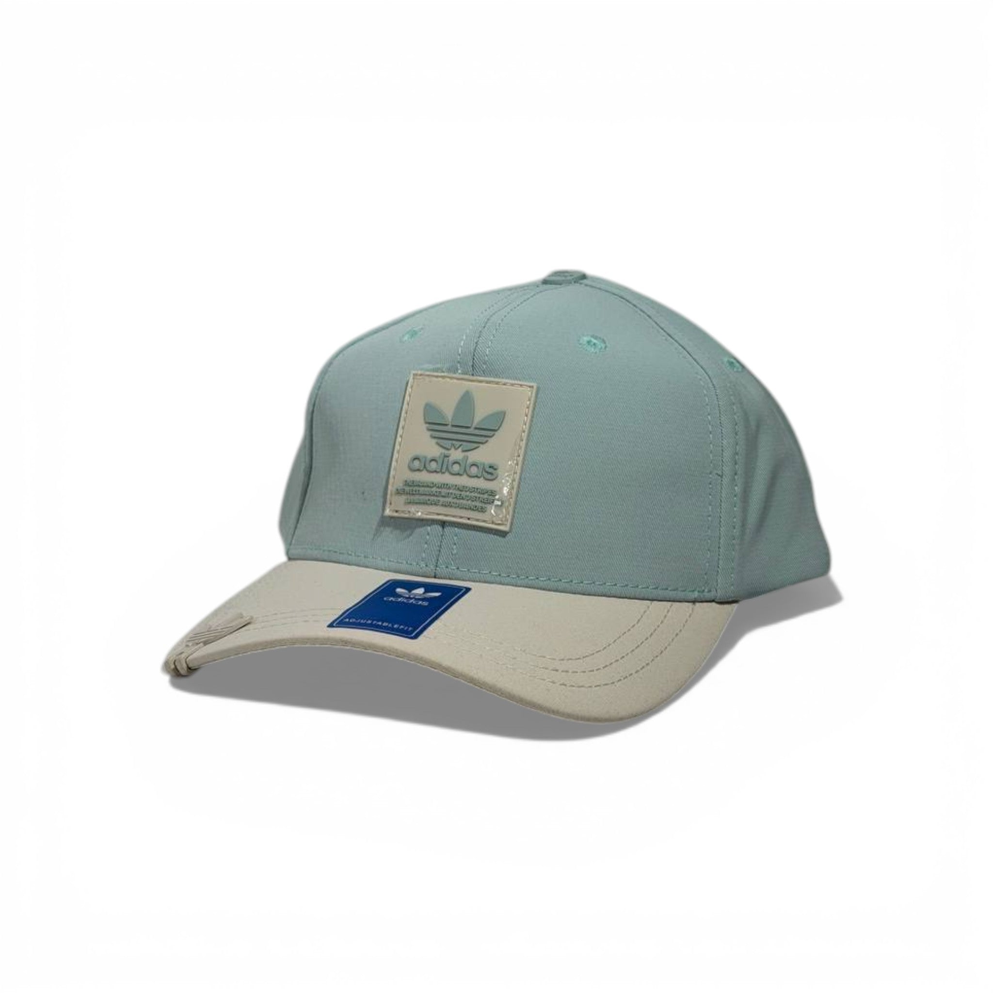 🧢✨ Adidas Originals Trefoil Baseball Cap – Mint Green & Beige