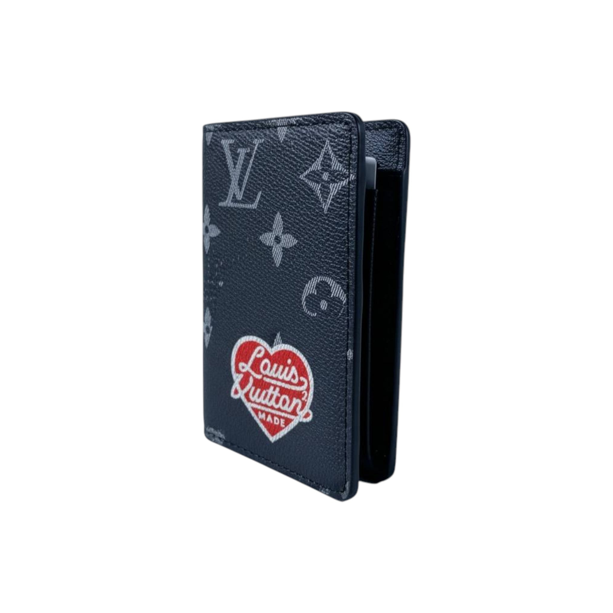 👛 Louis Vuitton Black Monogram Card Holder – Heart Logo Limited Edition