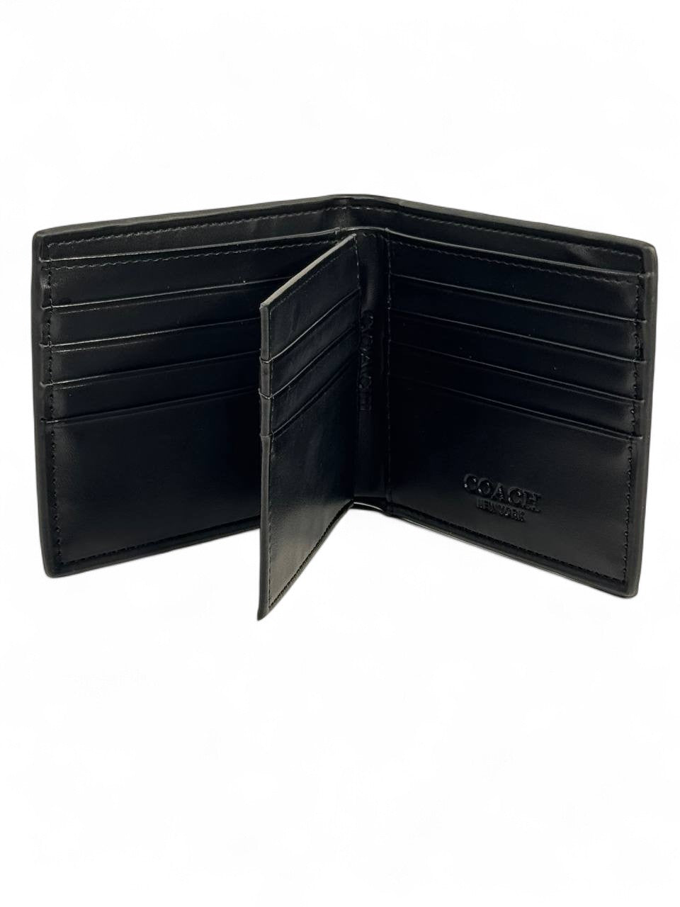 Coach-Inspired Black Embossed Wallet β Classic New York Elegance in Your Pocket π€β¨