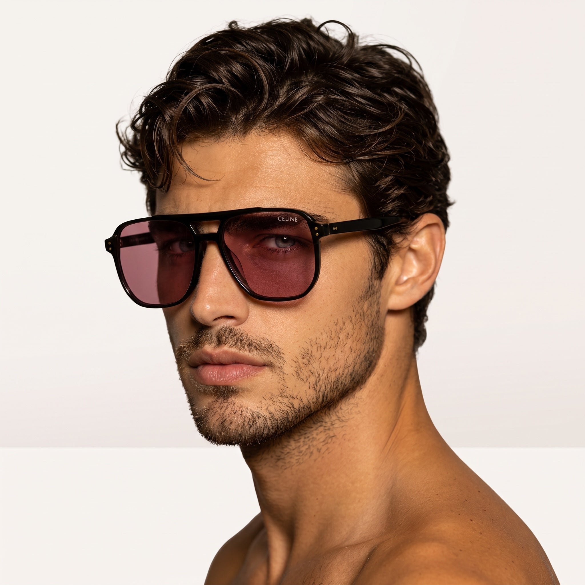 Celine Shield Sunglasses β Tortoise Burgundy ππΆοΈ