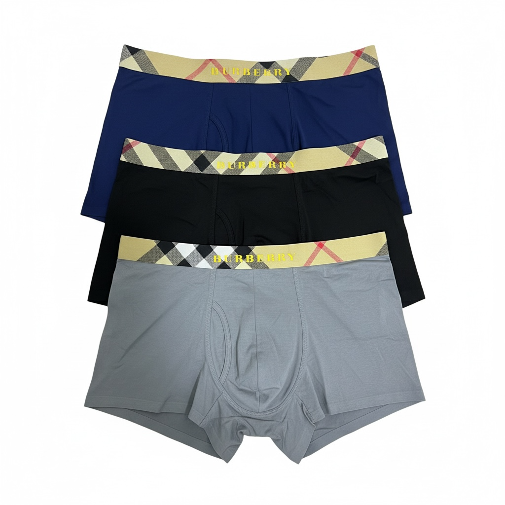 Burberry Icon Check Waistband Boxer Briefs β Premium 3-Pack π©²β¨