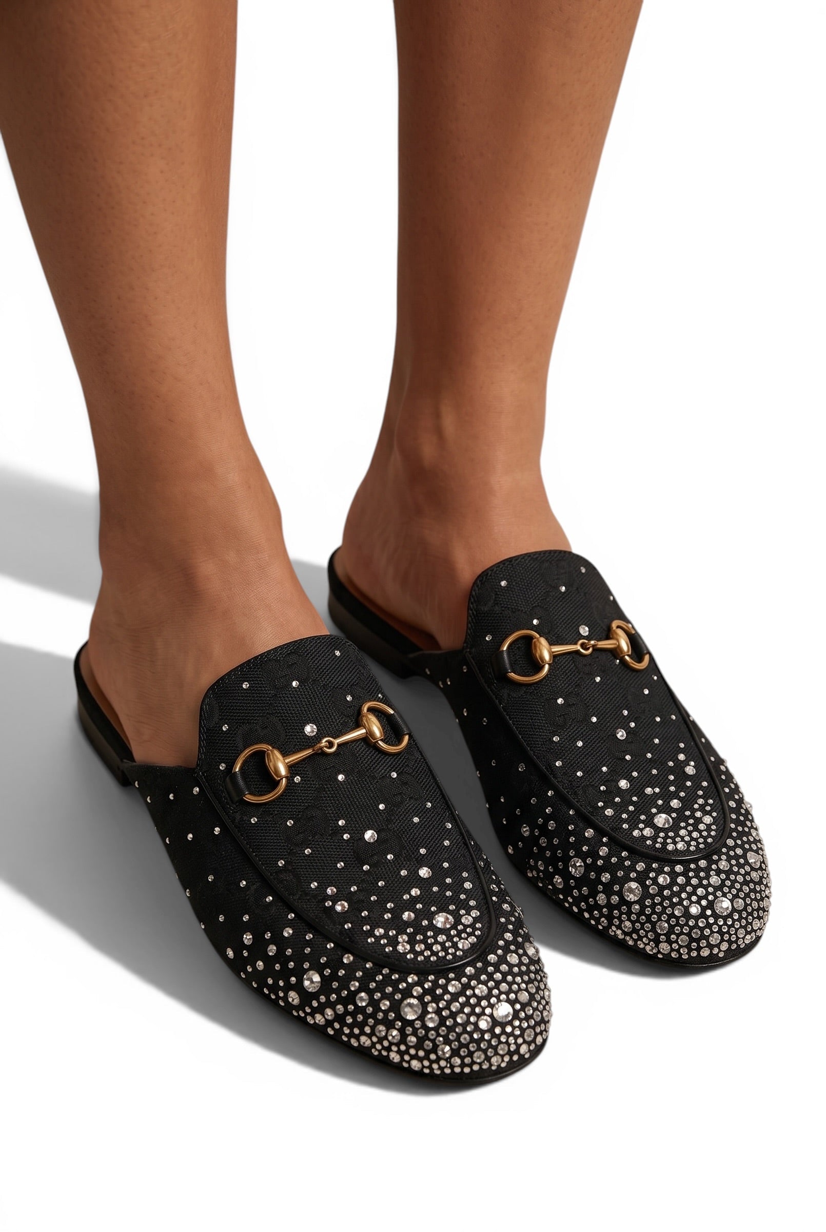 GUCCI Crystal Horsebit Mules π€β¨ | Glam Statement Luxury