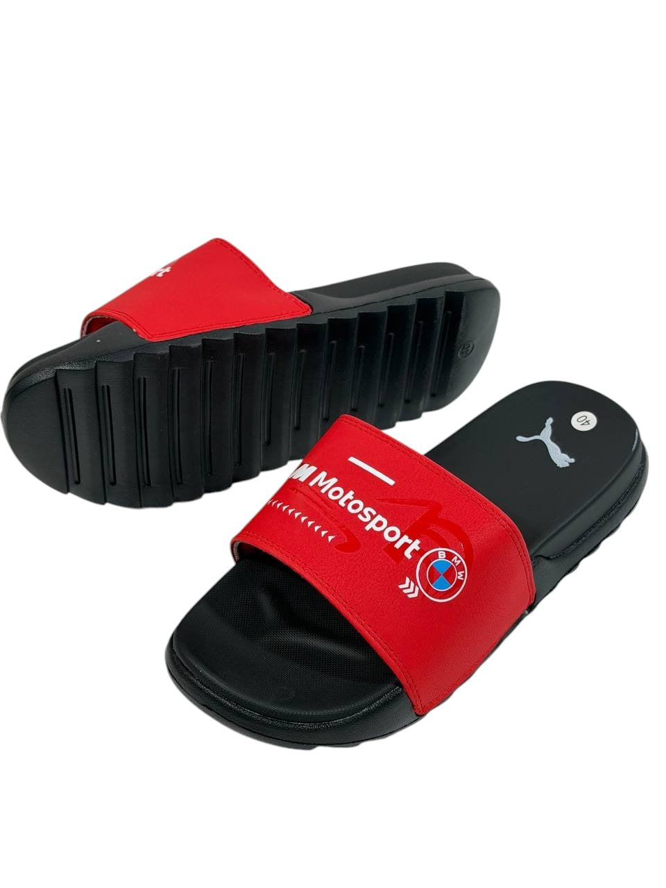 PUMA BMW M Motorsport Slide Sandals β Red Edition π΄π