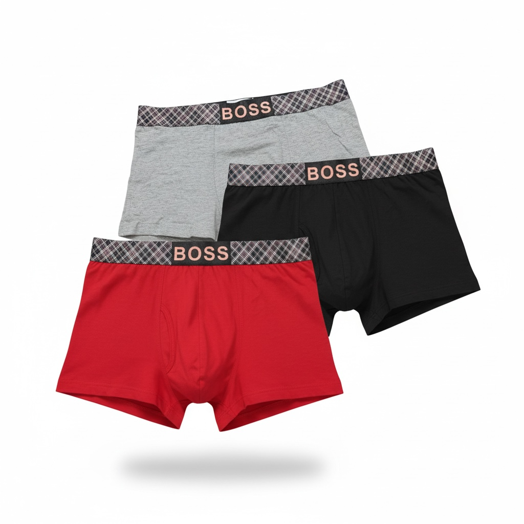 BOSS Boxer Briefs 3-Pack β Bold Comfort & Premium Everyday Fit π©²π₯