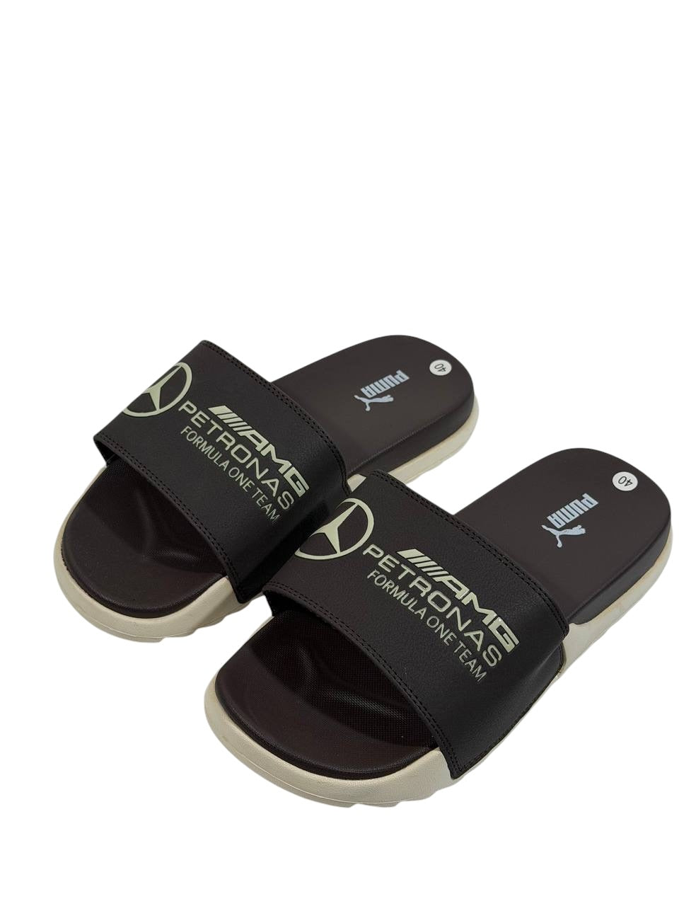 PUMA x AMG PETRONAS Slide Sandals β Brown Edition π€π