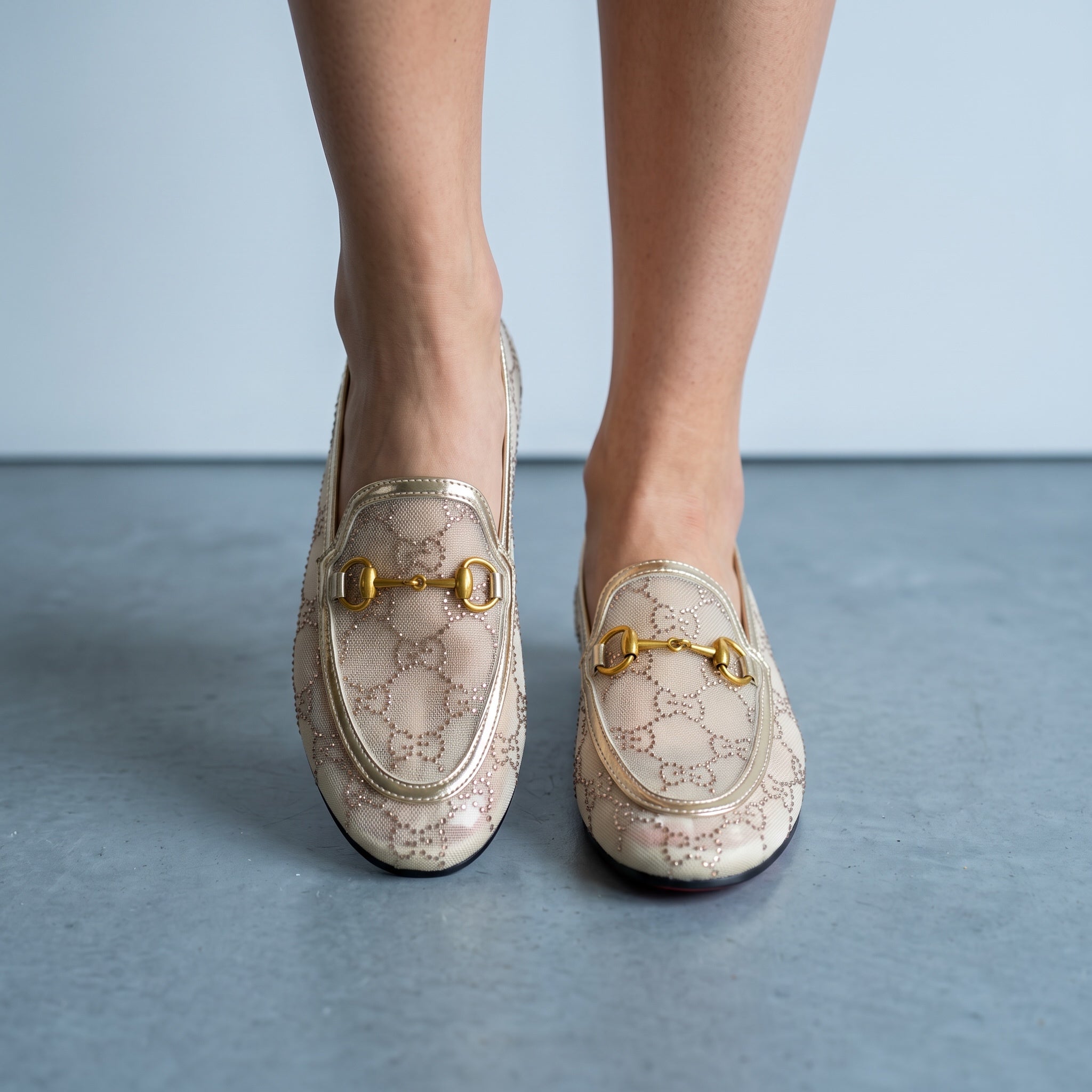 Gucci Horsebit Loafer β Gold Beige Elegance πβ¨