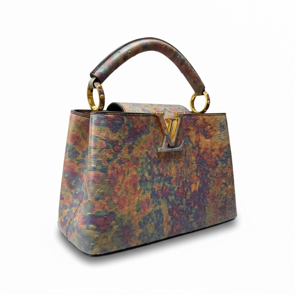 β¨ Louis Vuitton Iridescent Capucines Top-Handle Bag β¨π large size