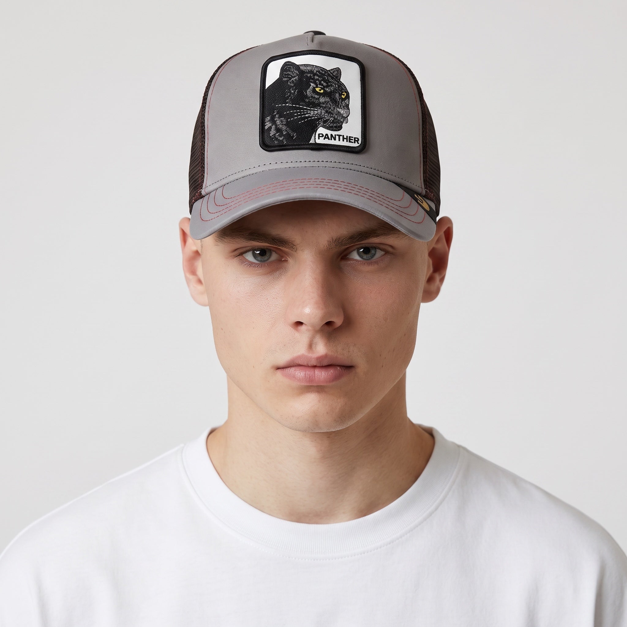 Goorin Bros Panther Trucker β Grey & Brown π
