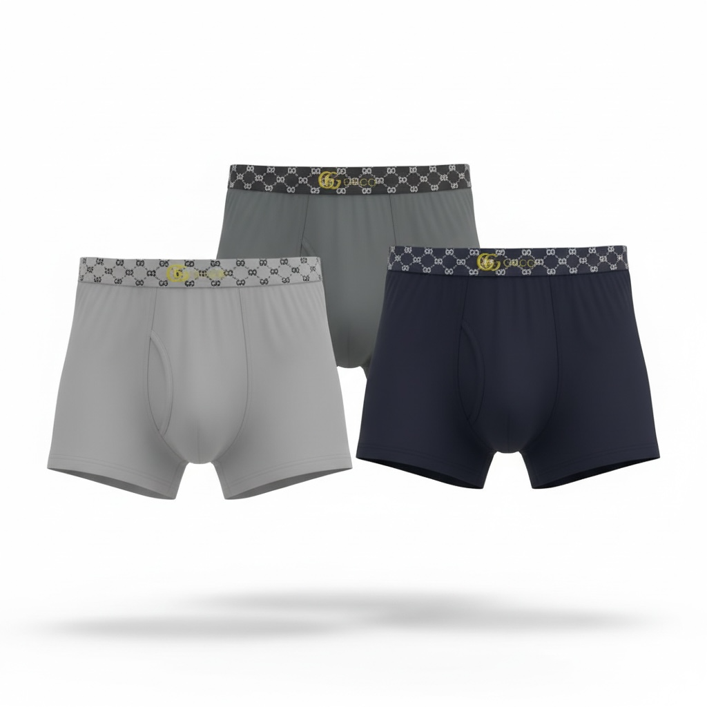 Gucci Signature Boxer Briefs β Premium 3-Pack Set π©²β¨