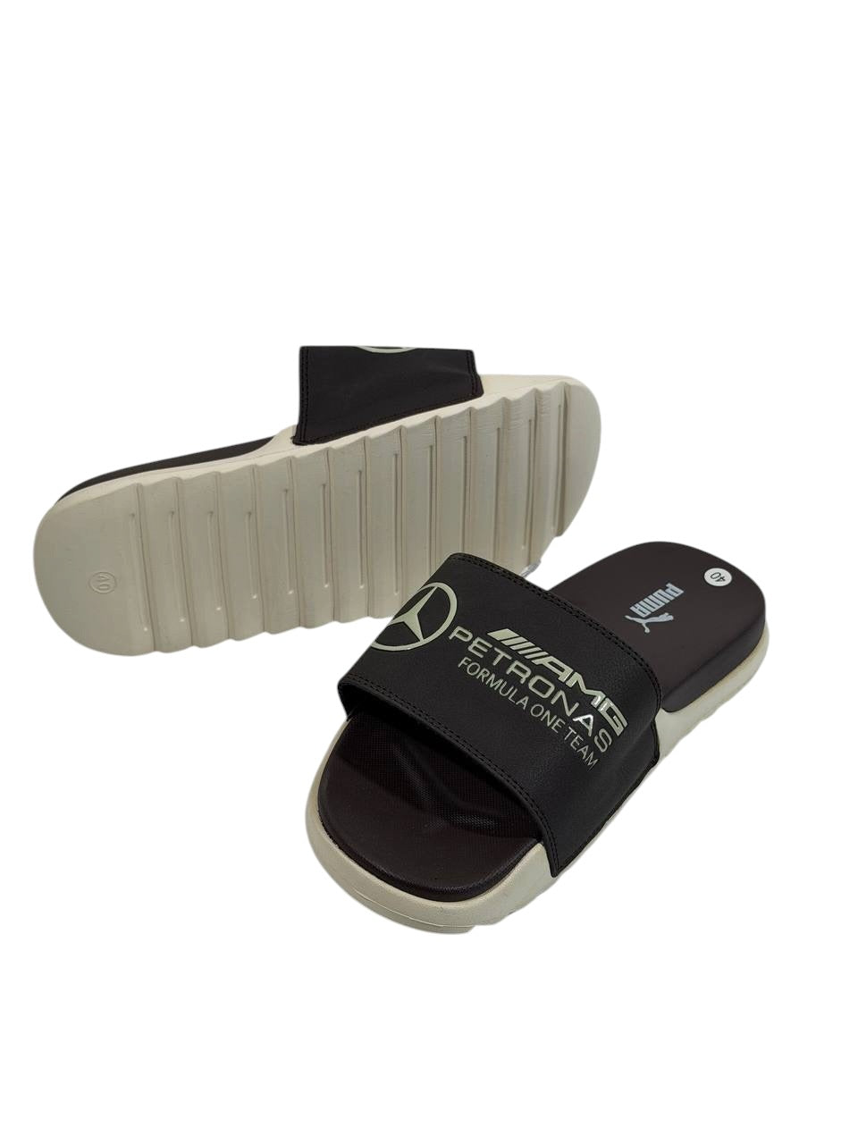 PUMA x AMG PETRONAS Slide Sandals β Brown Edition π€π