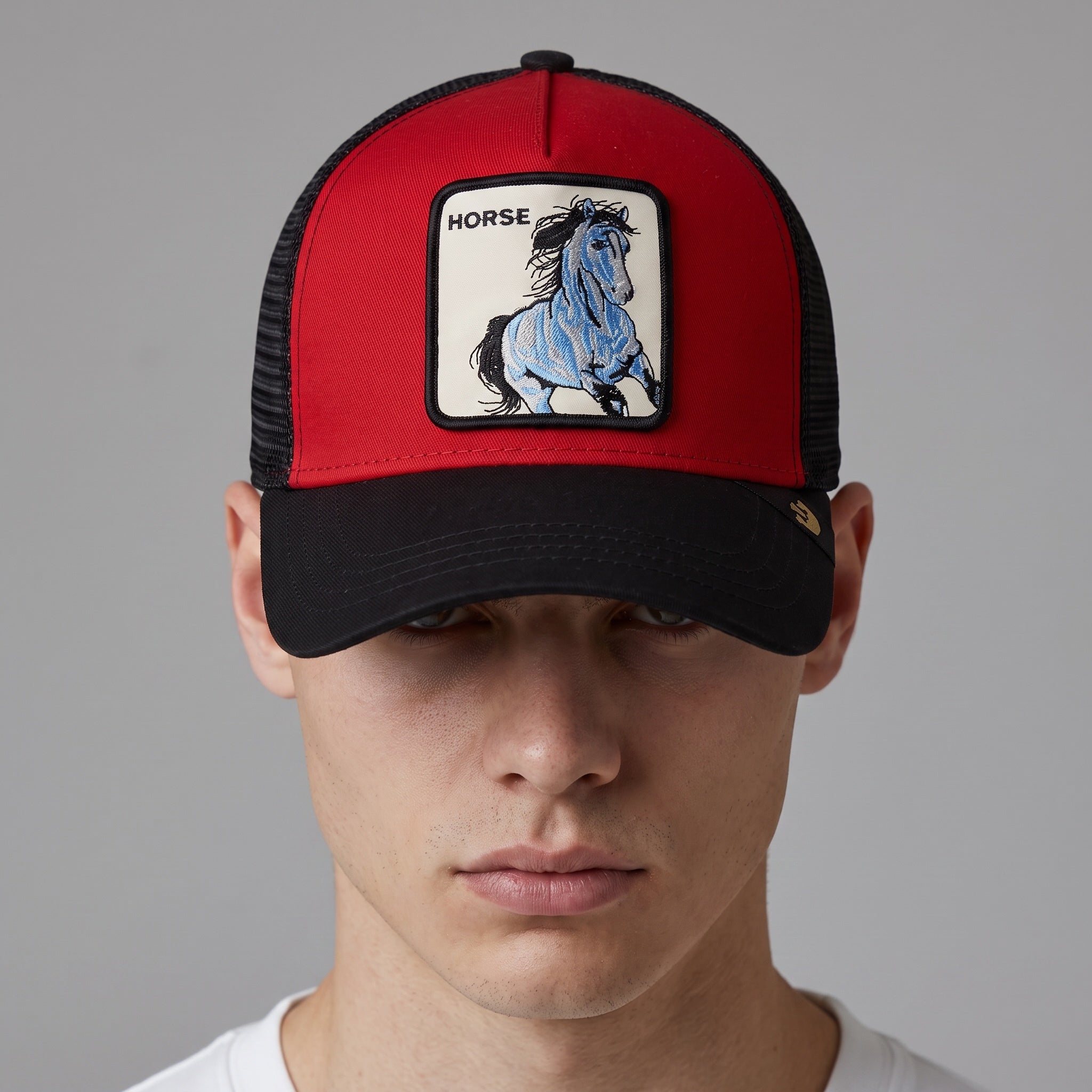 Goorin Bros Trucker Cap – Red & Black 🐎🧢