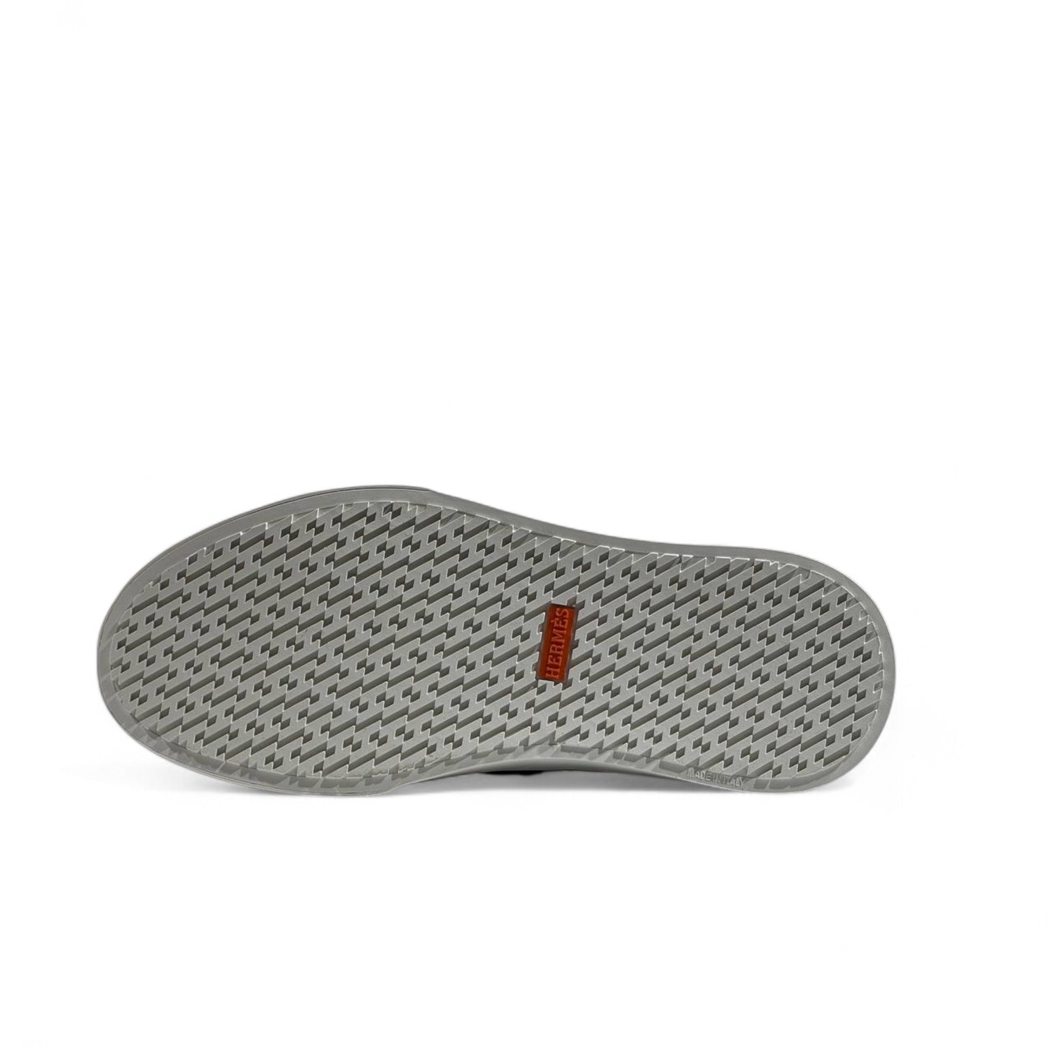 Hermès Brown Croc-Embossed Sneakers with Gold Lock Detail 🤎👟