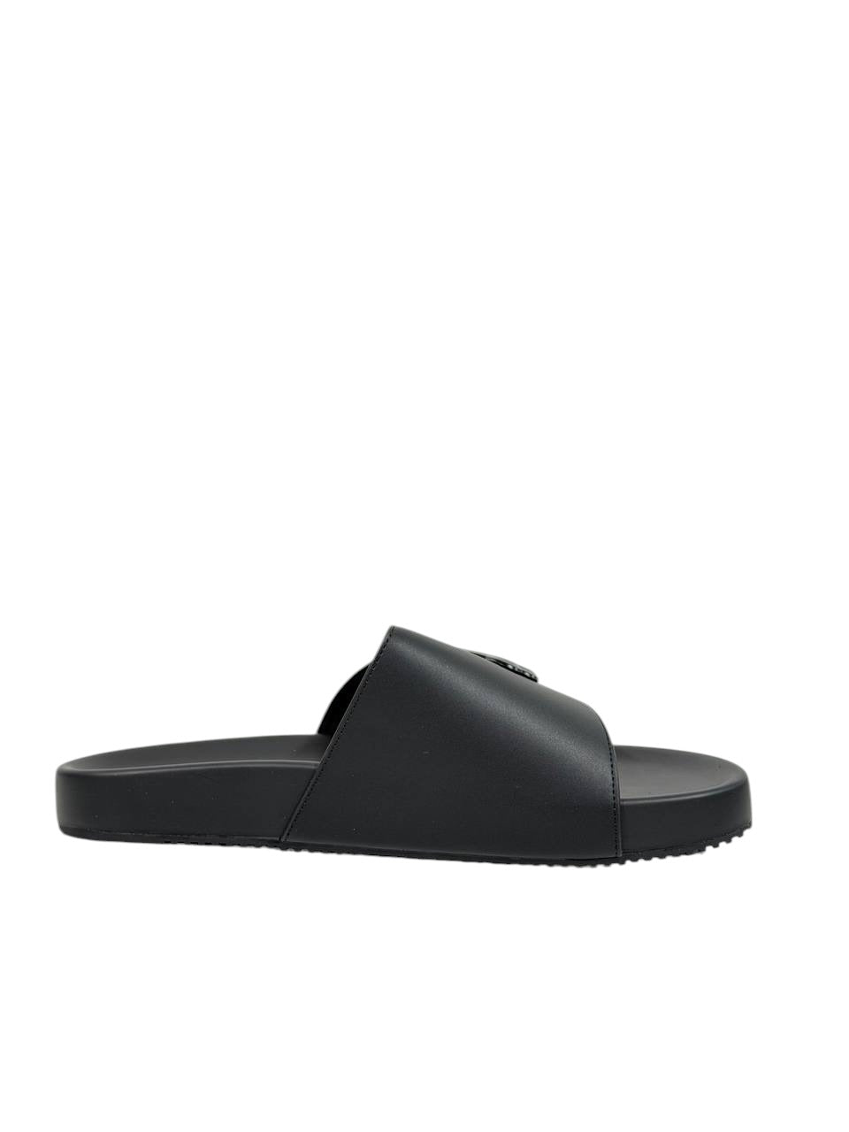 Balenciaga BB Logo Slide Sandals β All Black Edition π€π₯