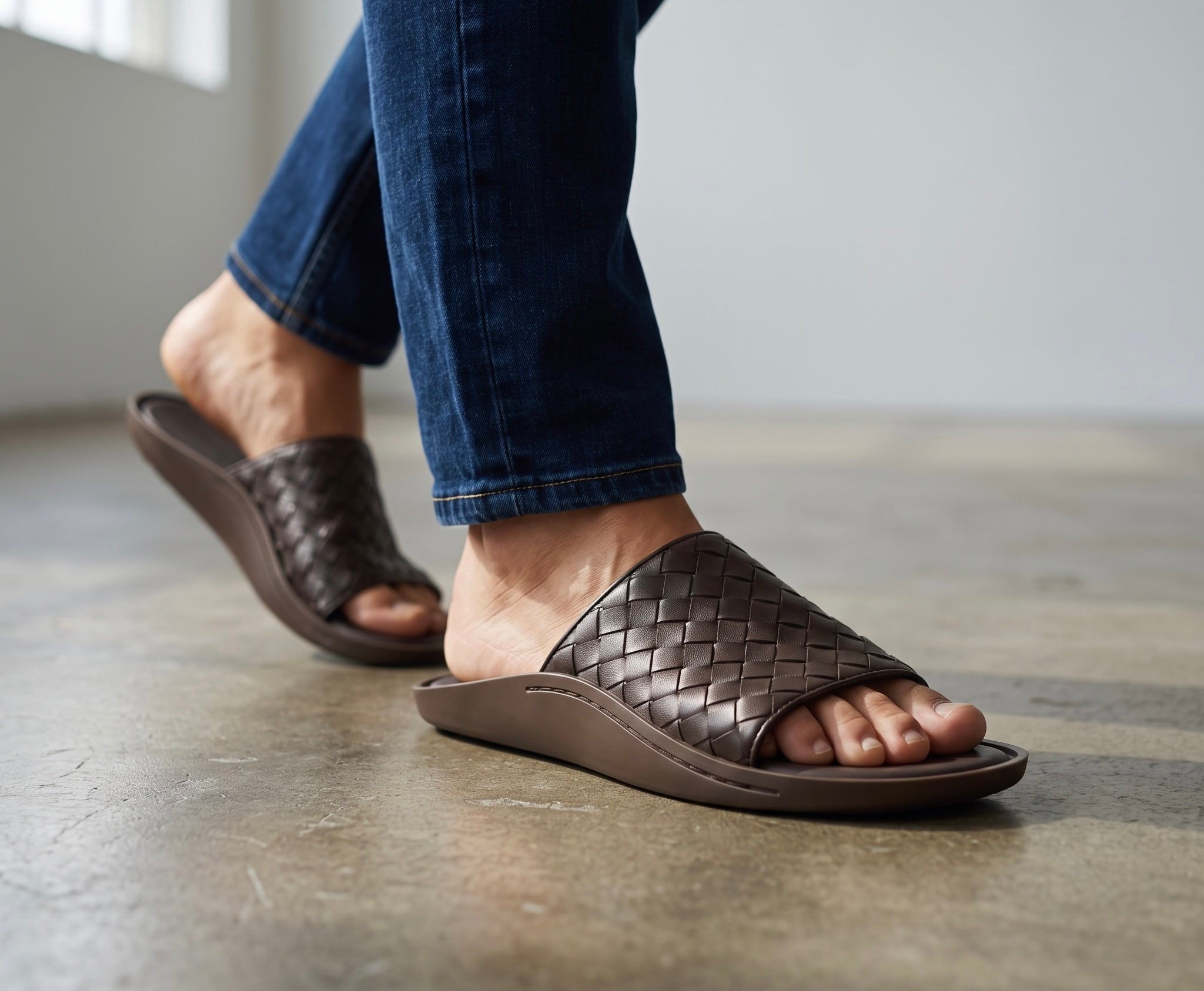 Bottega Veneta Intrecciato Slide Sandals β Brown Edition π€β¨