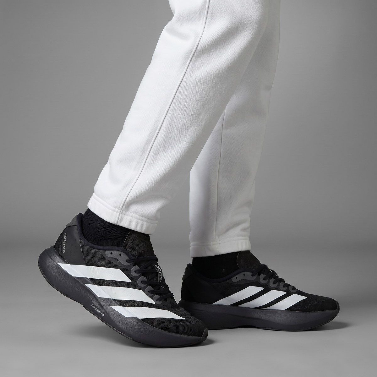 β‘π€ Adidas Adizero Lightweight Performance Running Sneakers β Black & White Athletic Racing Shoes ππ₯