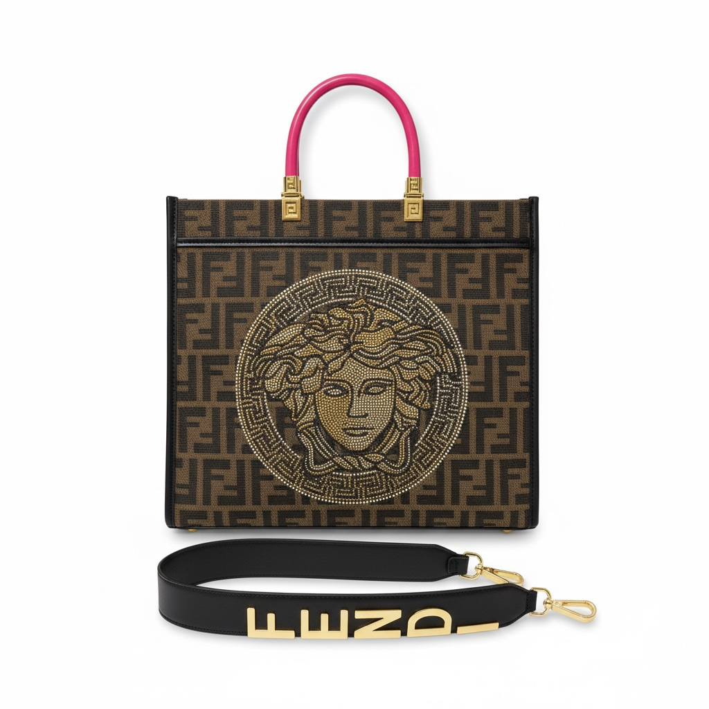 Fendace Medusa Monogram Tote ππ | Fendi x Versace Collaboration