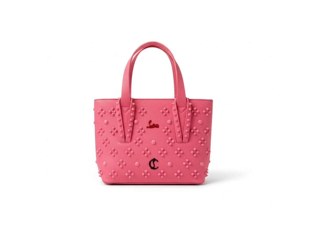 Christian Louboutin Pink Studded Mini Tote πβ¨ | Feminine Luxury Statement