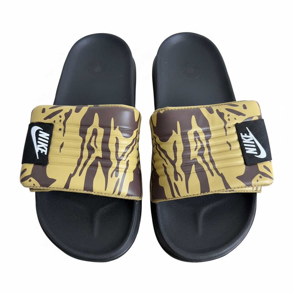 Nike Camo Slides β Olive & Black Edition π’π€
