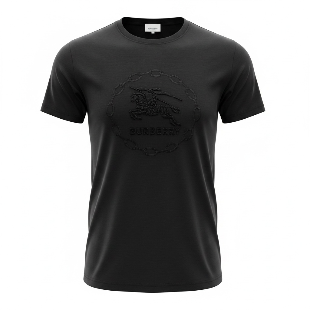 Burberry Black Embossed Logo T-Shirt π€β¨ Ultra Minimal Edition