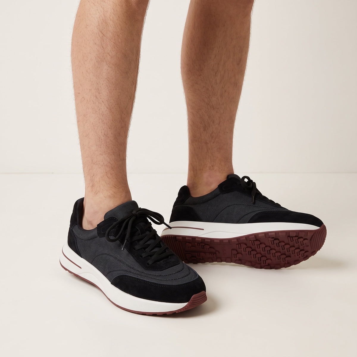 Loro Piana Low-Top Runner β Black