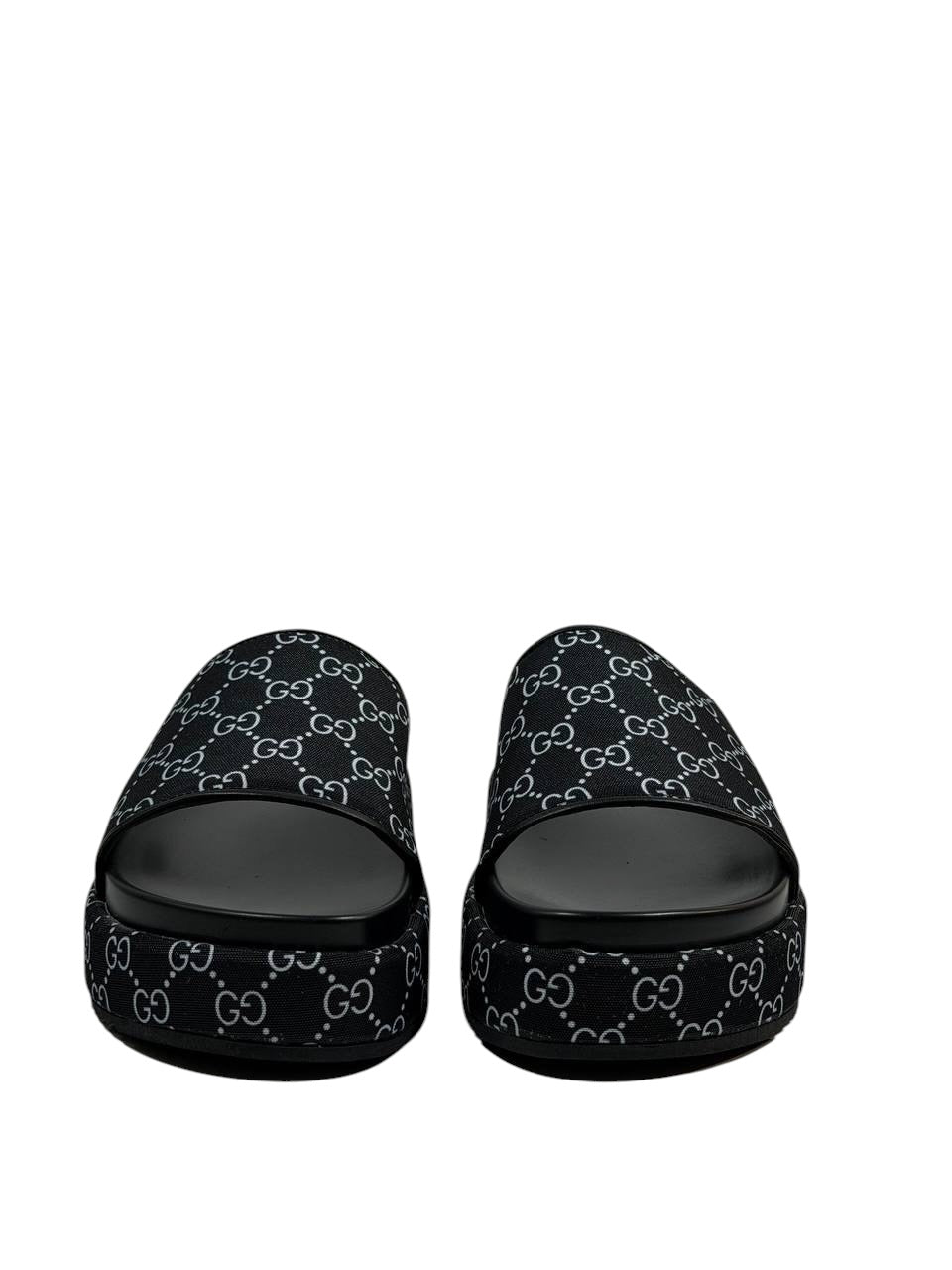 GUCCI GG Canvas Slide Sandals β Black Monogram Edition π€π