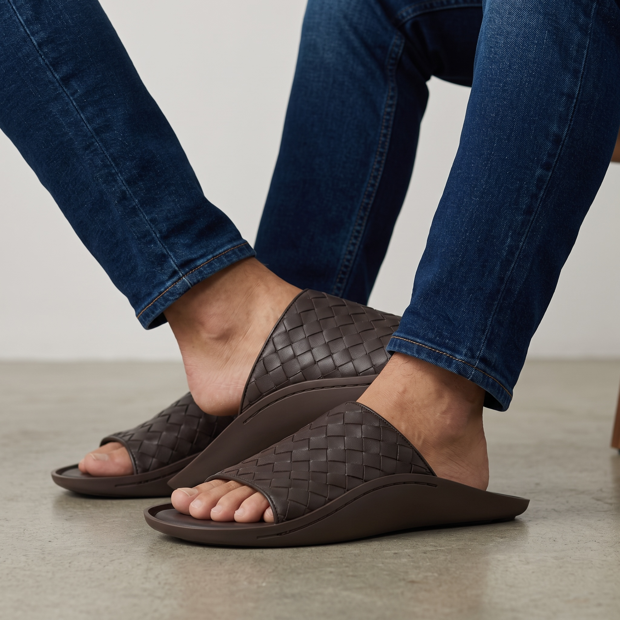 Bottega Veneta Intrecciato Slide Sandals β Brown Edition π€β¨
