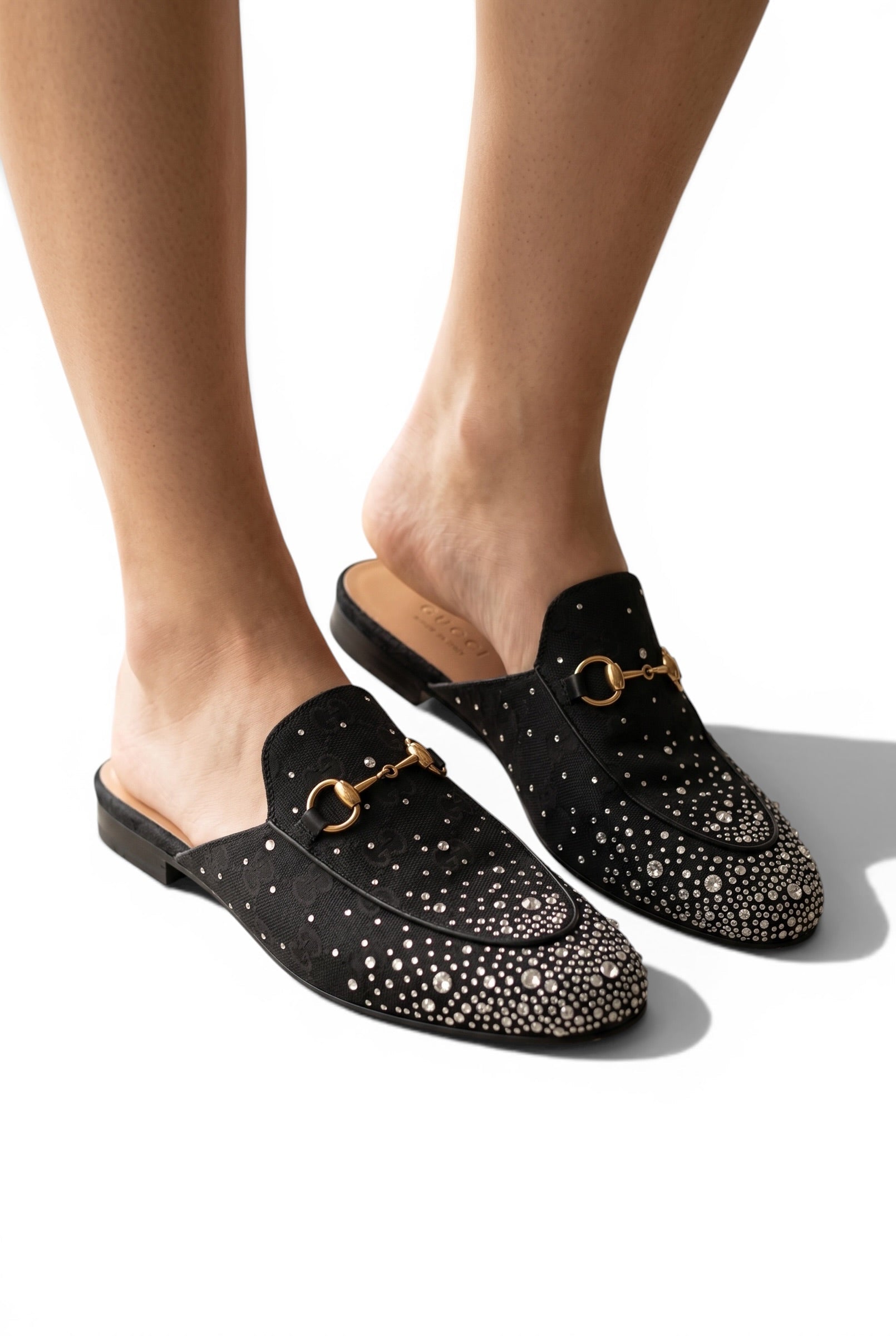 GUCCI Crystal Horsebit Mules π€β¨ | Glam Statement Luxury
