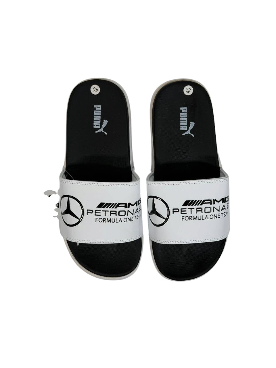 PUMA x AMG PETRONAS Slide Sandals β White Edition β‘π