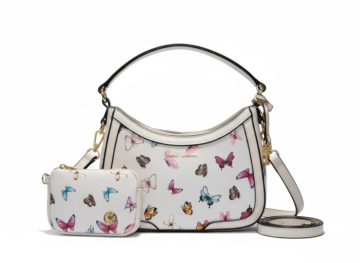 EMILY LORAN Butterfly Shoulder Bag 🦋✨ | Soft Chic Statement
