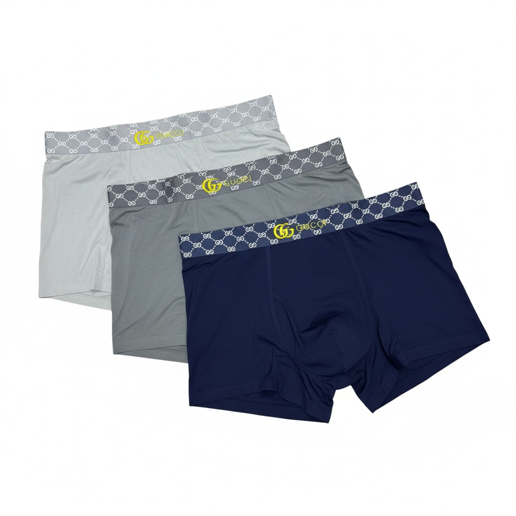 Gucci Signature Boxer Briefs β Premium 3-Pack Set π©²β¨