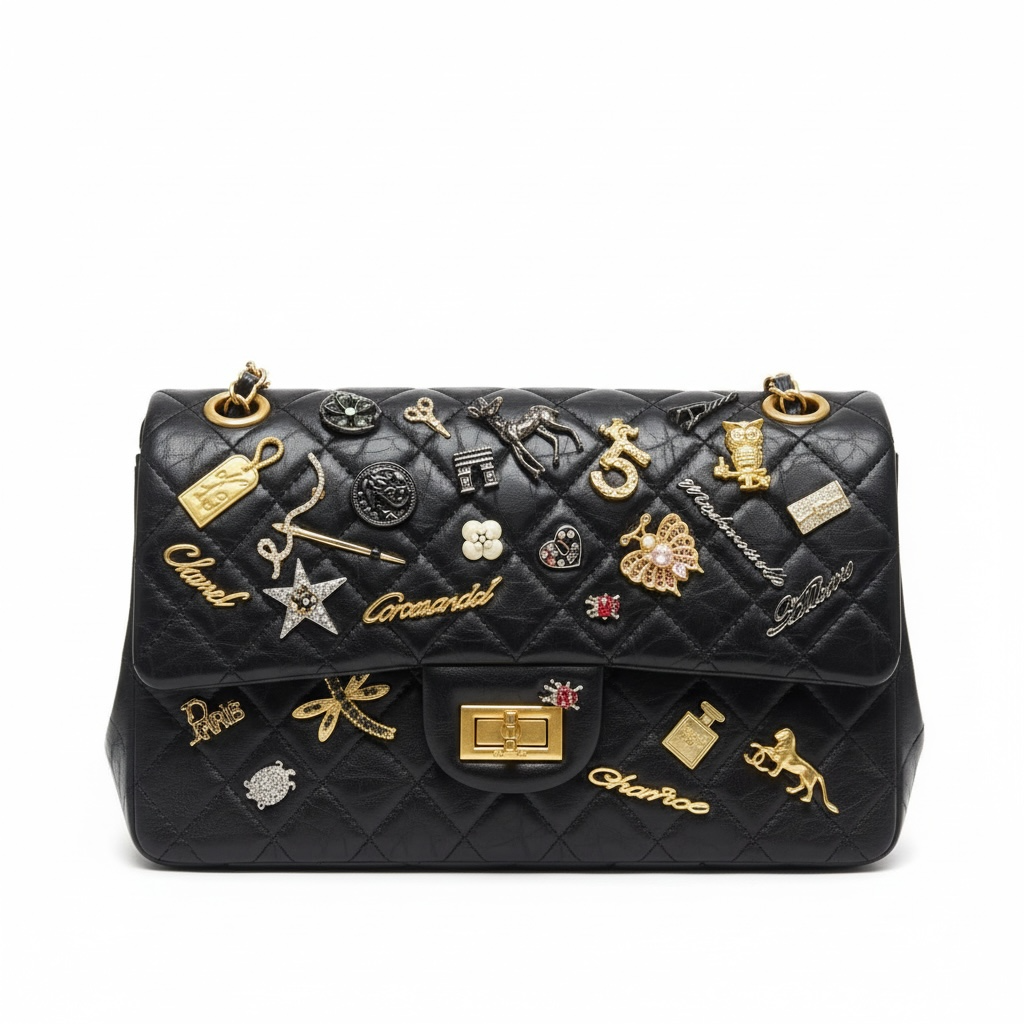 Chanel Quilted Charm Flap Bag π€β¨