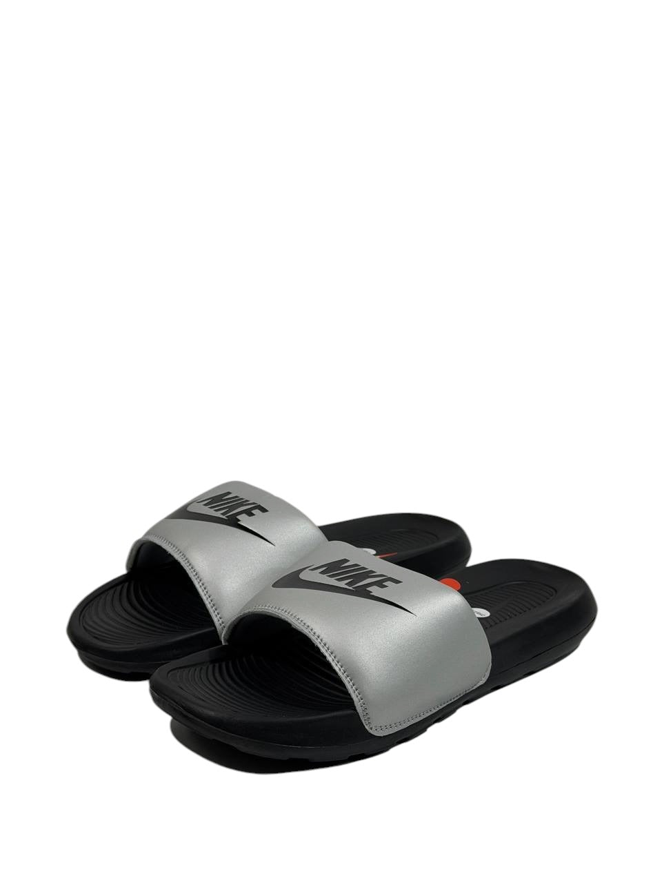 NIKE Comfort Slides β Grey & Black Edition π€β‘