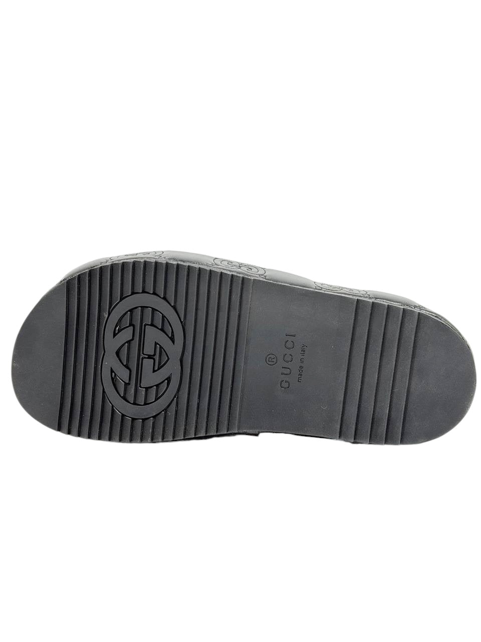 GUCCI GG Embossed Slide Sandals β Black Edition π€β¨