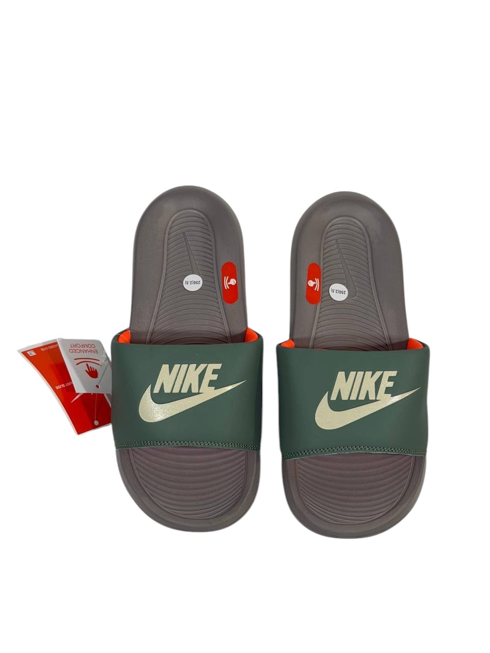 NIKE Comfort Slide β Olive Green & Grey Edition π’βͺ