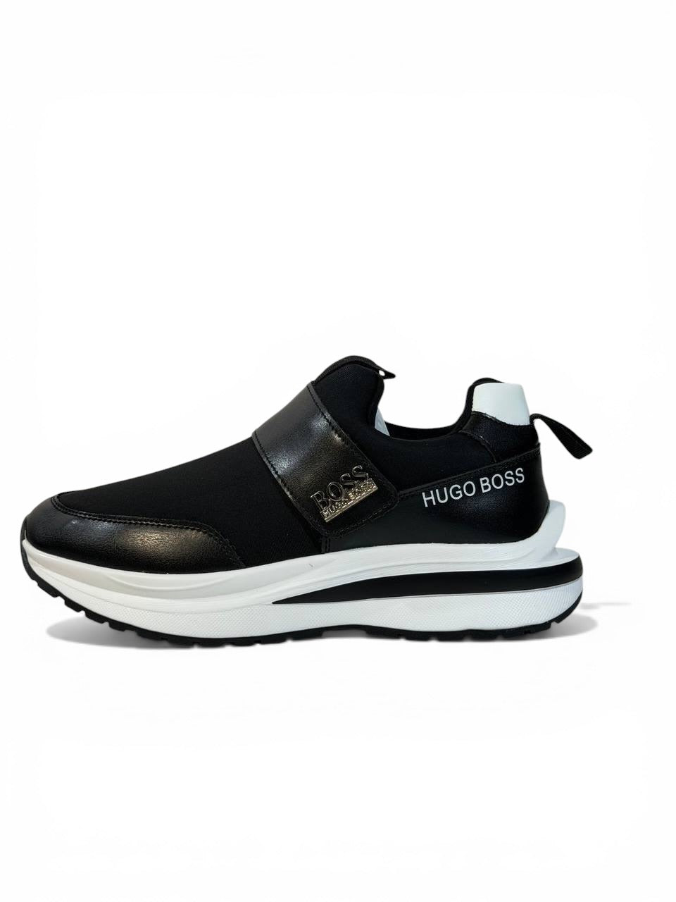HUGO BOSS Black Slip-On Sneakers π€π Effortless Luxury Comfort