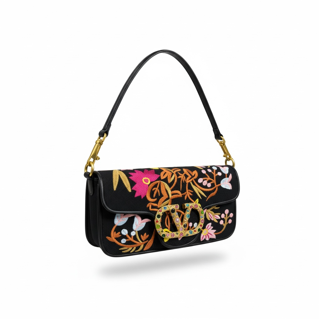 Valentino Handmade Floral Embroidered Clutch ๐ธโจ