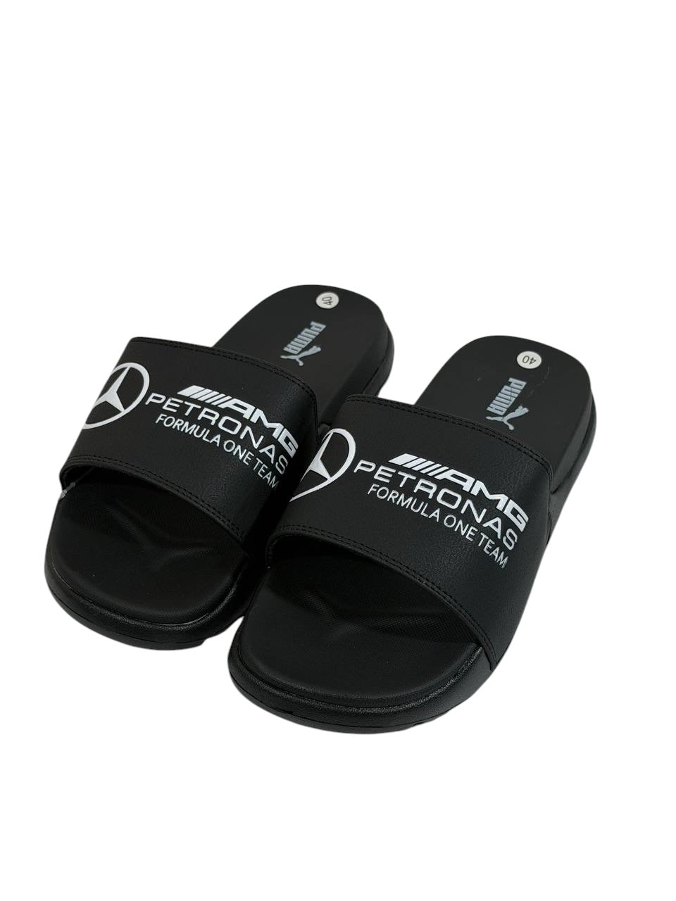 PUMA x AMG PETRONAS Slide Sandals β Black Edition π€π